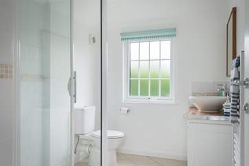 The spacious first floor shower-room.
