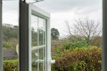 You can see the sea at Swanpool beach from Bedroom 4.