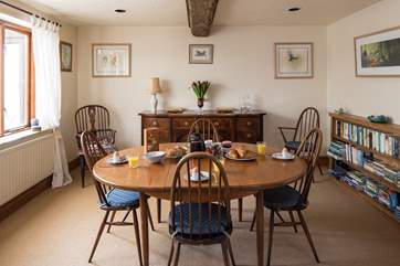 The spacious dining area.