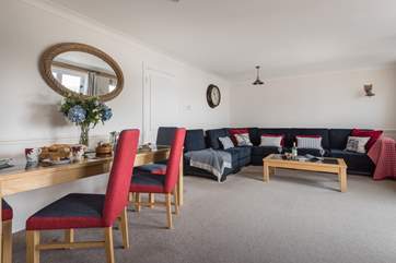 The decor is apt in this lovely waterside apartment.
