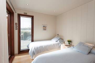 Whether you are bringing children, friends or family, the twin bedroom is an ideal, well decorated second bedroom