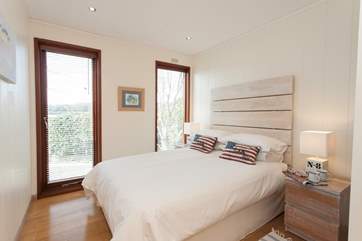 Enjoy your morning coffee in bed, with views out to Bembridge Harbour