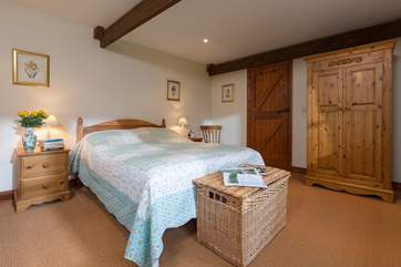 This is the master bedroom, at one end of the cottage.