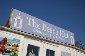 The Beach Hut Cafe is situated right on Bembridge Beach with fantastic views across the sea