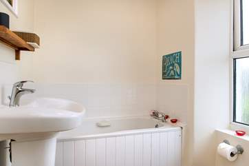 The bathroom.