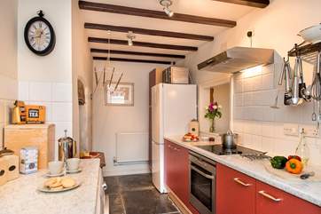 The cottage kitchen.