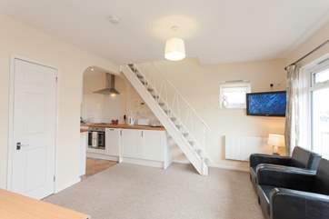 The living room straight from the decking area