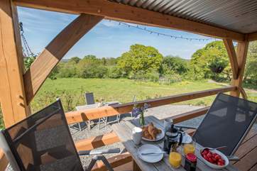 Enjoy a leisurely breakfast al fresco.