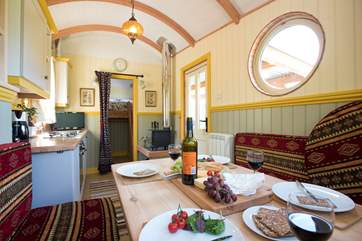 The lovely open plan living area.