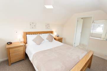 The master bedroom has a lovely double bed for those essential holiday lie ins