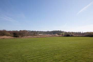 There is plenty of outside space for the children or dog to run around