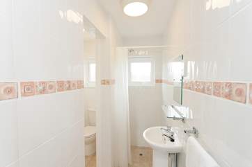 There is a wet-room on the ground floor next to the twin bedroom