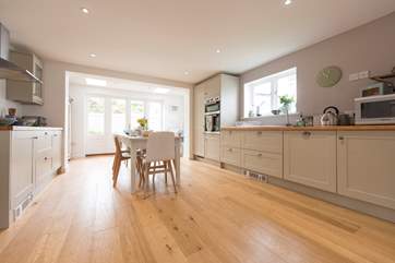 The spacious kitchen/diner.
