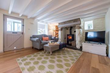 A roaring wood-burner to keep you cosy.