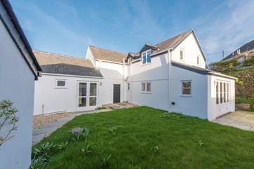 The enclosed back garden, safe for children and a sun trap throughout the afternoon and evening.