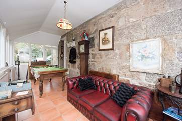 Relax in the games-room.