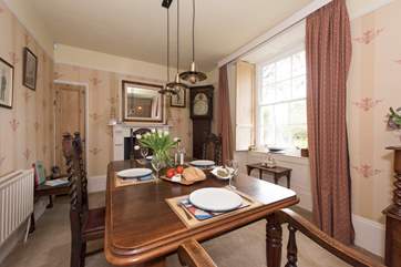 The dining-area is in the sitting-room.