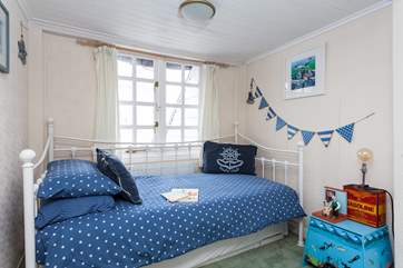 Bedroom 3 is located at the top of the property, it has a tiny staircase leading up, so do be careful.