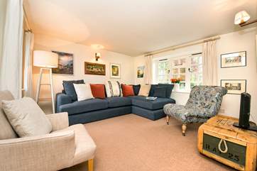 Plenty of comfy seating in the second sitting-room.