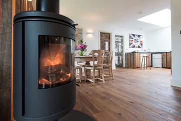 The living space is open plan.