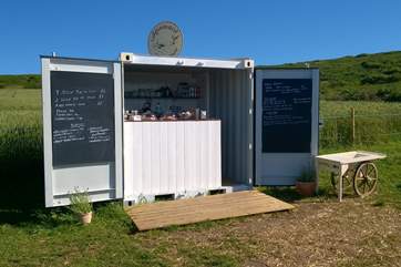The Moomaid ice cream cabin on the Zennor cliff path.