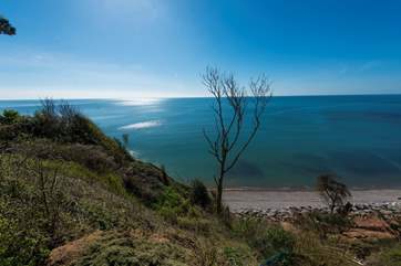 Stunning views from the clifftop, just a few hundred yards from Seacliffe.