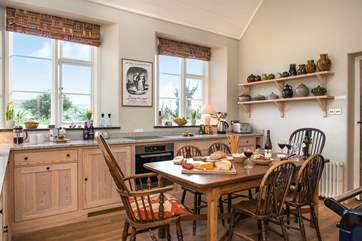 From the kitchen you can enjoy the views across the valley.