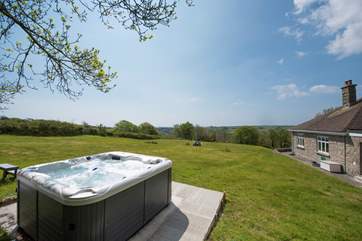 Private, with lovely views, and your own hot tub.