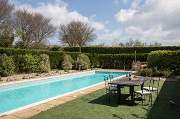 Enjoy the sun beating down in this beautiful enclosed area.