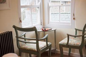 Watch the harbour in the distance from the second floor bedroom's sitting-area.