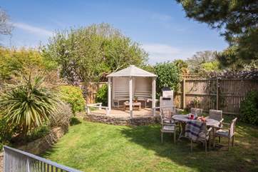 Your garden is delightfully private.