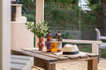 Enjoy a cold local ale whilst waiting for the barbecue to heat up.