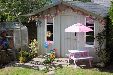 There is something for everybody at Bay View, including a children's picnic table and umbrella for some shade on the warm days