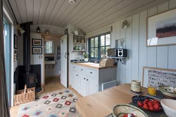 Tregwelan Shepherd's Hut is a delight.