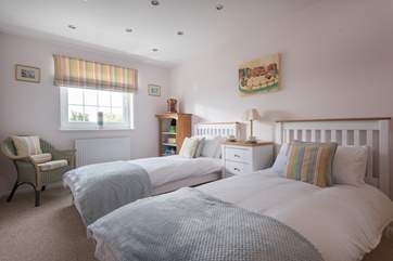 The twin bedroom.