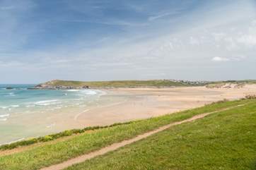 Crantock beach.