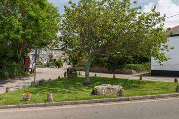 The village square in Crantock.