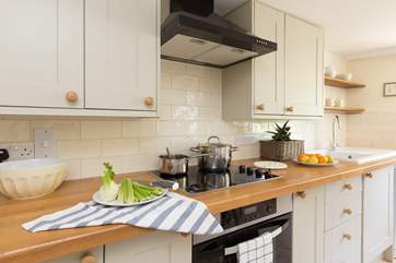 The cottage is really well-equipped if you want to cook and eat at home.