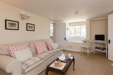 Another view of the sitting-room with its lovely window seat.