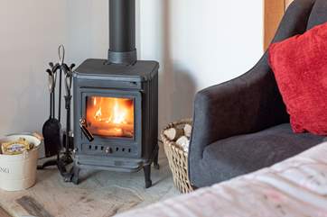 With the wood-burner lit, its the perfect retreat for an out-of-season get-away-from-it-all break.