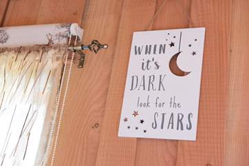 You certainly will be enjoying some stargazing from the hot tub here!