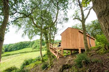 Wend your way through the woodland track to the most romantic of retreats.