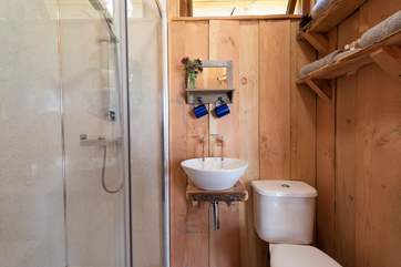 Complete with proper flushing loo.