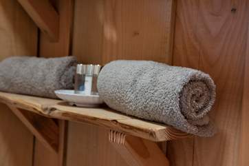 Towels are, of course, provided.