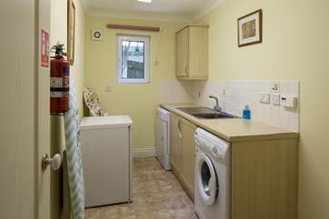 Utility-room. Perfect for storing all the buckets and spades.