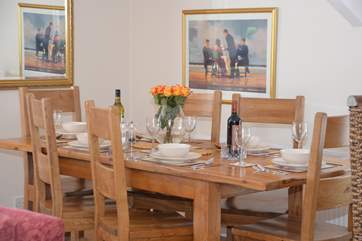 Dine with family friends.