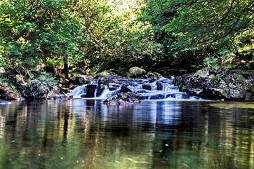 This rock pool provides a delightful spot to enjoy a paddle.