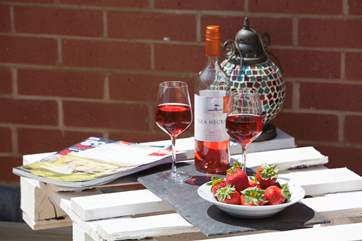Grab the wine, lay back on the sun lounger and enjoy the warm Island sunshine