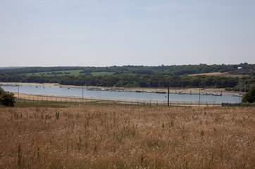 Just at the bottom of the road is the River Medina a river going from the top to the centre of the Isle of Wight