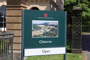 Osborne House, Queen Victoria's holiday home is just 5 minutes away